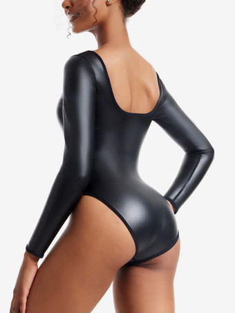 ランジェリー シェイプウェア ブラック 長袖 ボディシェイパー