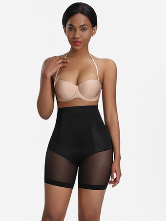 ブラック ランジェリー シェイプウェア ヌード 1ピース スカルプティング スナッチドウエスト ハイウエスト