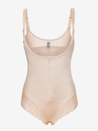 ランジェリー ボディスーツ シェイプウェア ブラック 1ピース ノースリーブ ジッパー レース