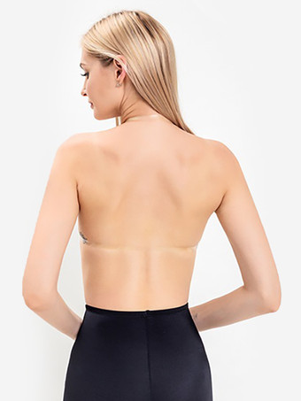 女性用ドローストリングニプレス 見えないストラップレスブラ