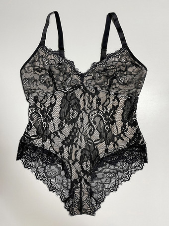 ランジェリー ホワイト プラスサイズ ノースリーブ バックレス レース シェイプウェア