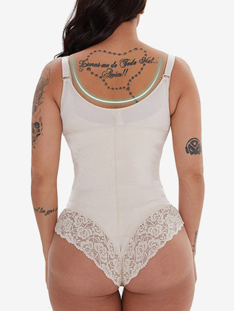 ランジェリー ボディスーツ シェイプウェア ブラック 1ピース ノースリーブ ジッパー レース