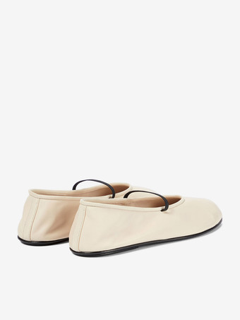 Bailarinas Mary Jane de punta redonda sin cordones para mujer