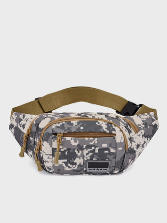 グレイ調節可能なショルダーストラップ付きスポーツポーチウォレット