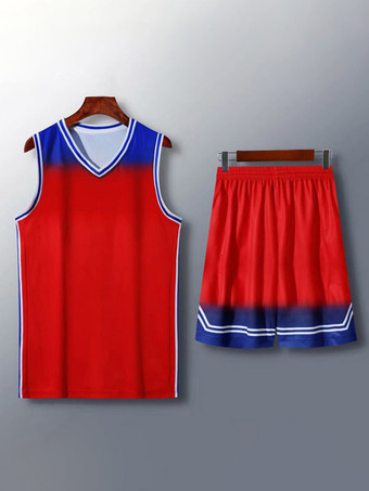rojo Camiseta de baloncesto 24/25 2 piezas unisex para niños y adultos ropa deportiva nombre y número personalizados regalo de Navidad