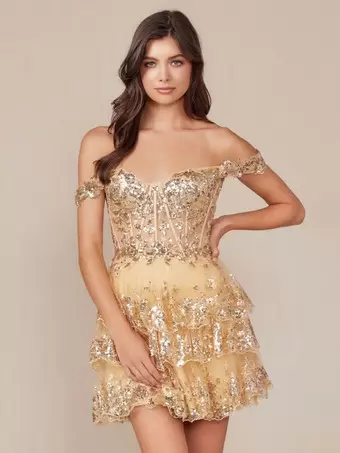 white christmas dresses Beaded Pink Short Prom Dresses Cheap Plus Size Cute Homecoming Dresses  ARD1133 main image 1
