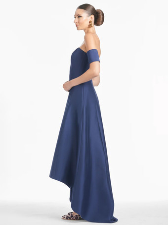 ブライダルマザードレス デザインネックライン 半袖 Aライン プリーツ フロアレングス ゲストドレス 結婚式用