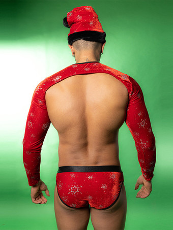 長袖メンズセクシーコスチューム帽子パンツトップナイトクラブウェア