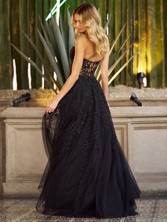 魅力的なホームカミングドレス フロアレングス ボールガウン スウィートハートネック レース