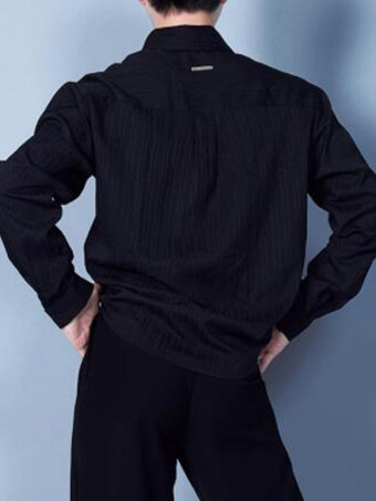 ラテンダンスドレス ホワイト メンズ エレガント ライクラ スパンデックス トップ ダンス コスチューム