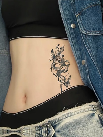 Butterfly Herbal Tattoo Stickers Finger Forearm Ankle Chest Shoulder Juice Tattoo Stickers