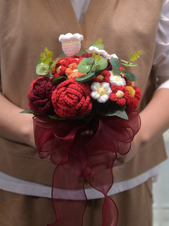 Fiori da matrimonio Splendido misto poliestere/cotone a forma di filo
