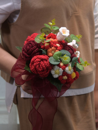Fiori da matrimonio Splendido misto poliestere/cotone a forma di filo