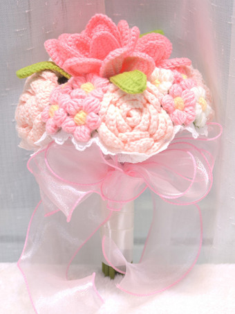 Fleurs de mariage Jolie forme filaire en mélange poly/coton