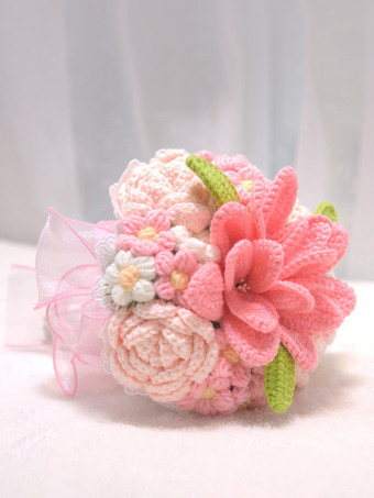 RoseFleurs de mariage Jolie forme filaire en mélange poly/coton