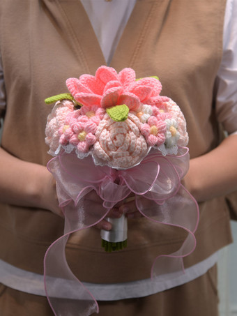 Fleurs de mariage Jolie forme filaire en mélange poly/coton