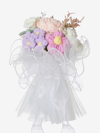 LilacWedding Flowers Pretty Poly/Cotton Blend Wired Shape