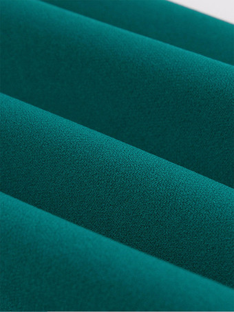 Vestido retro verde estilo Audrey Hepburn de los años 50 con lazos irregulares mangas cortas y escote en V vestido rockabilly mediano