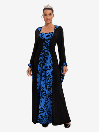 ホワイト レトロ コスチューム レディース マリー アントワネット コスチューム ジャカード レースアップ ポリエステル アクセサリー ドレス レトロ 18 世紀 コスチューム バーガンディ