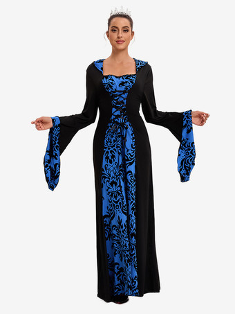 ホワイト レトロ コスチューム レディース マリー アントワネット コスチューム ジャカード レースアップ ポリエステル アクセサリー ドレス レトロ 18 世紀 コスチューム バーガンディ