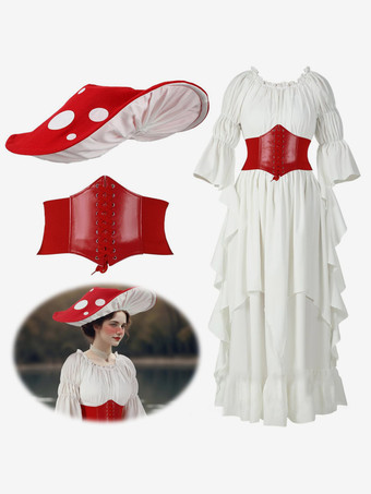 ブラック レトロ コスチューム レースアップ PUレザー レディース レトロ アクセサリー マリー アントワネット コスチューム パーティー プロム ドレス