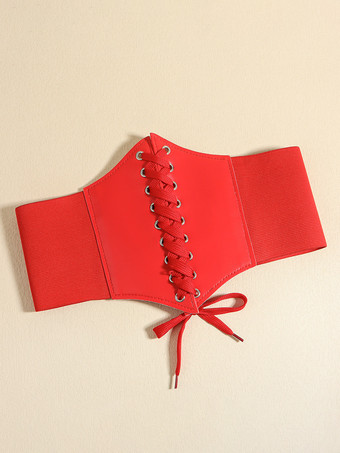 レッド ブラック レトロ コスチューム レースアップ PUレザー レディース レトロ アクセサリー マリー アントワネット コスチューム パーティー プロム ドレス