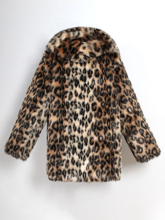 フード付きメンズフェイクファーコートダークブラウン長袖ジャケット、ターンダウンカラー付き