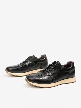 メンズスニーカー ファッション 牛革 ポインテッドトゥ カジュアルシューズ