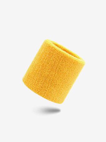 イエロー手首ブレース 手首サポート ハンドバンダグ 通気性 スポーツ用手首ラップ