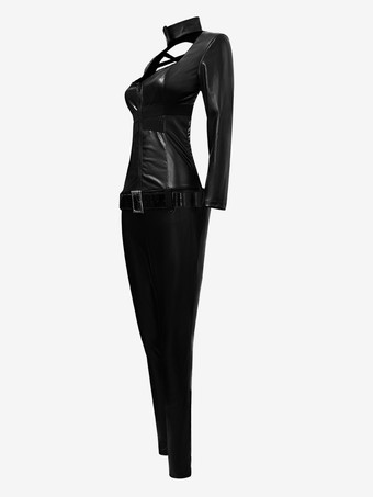 ハロウィン ハロウィンコスチューム ブラック レディース セクシー 手袋 サッシュ ポリエステル セット ホリデーコスチューム