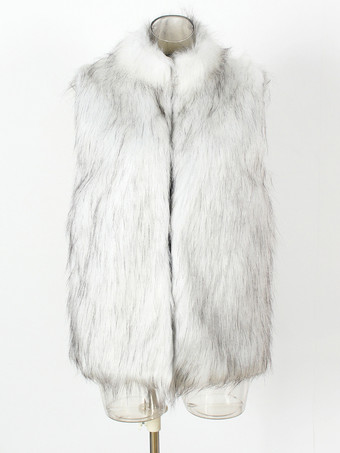 ブラック メンズ フェイクファーベスト 冬 暖かい ノースリーブ ジャケット