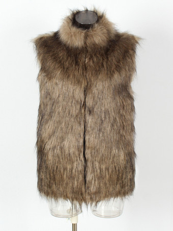 ブラック メンズ フェイクファーベスト 冬 暖かい ノースリーブ ジャケット