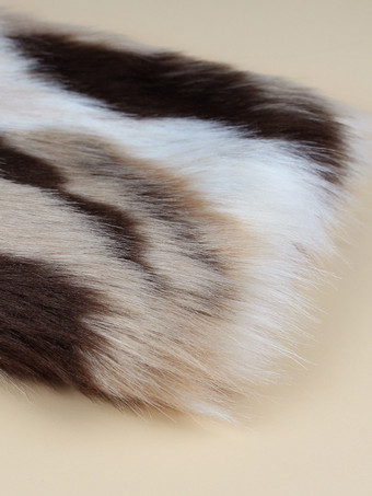 フード付きメンズフェイクファーコート長袖ジャケット、ターンダウンカラーとフード付き