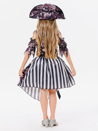 ハロウィン 子供用ハロウィンコスチューム ディープブラウン ハロウィンポリエステルセット 子供用帽子 ドレス