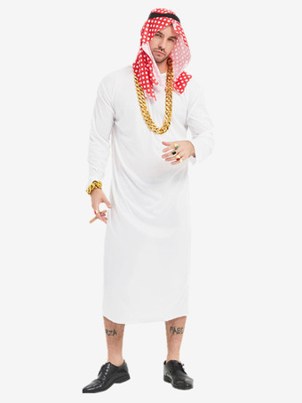 ハロウィン ハロウィンコスチューム ホワイト 大人用 バーレスク 服 帽子 ポリエステル マルディグラ セット ホリデーコスチューム