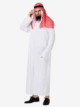 ハロウィン ハロウィンコスチューム ホワイト 大人用 バーレスク 服 帽子 ポリエステル マルディグラ セット ホリデーコスチューム