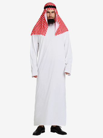 ハロウィン ハロウィンコスチューム ホワイト 大人用 バーレスク 服 帽子 ポリエステル マルディグラ セット ホリデーコスチューム