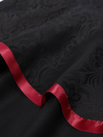 ブラック ヴィンテージ ヴィンテージチェーン ジャカード ノースリーブ ポリエステル マント レトロ コスチューム 男性用