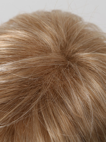 男性用ウィッグ ショートブロンド ナチュラル前髪 コスプレウィッグ