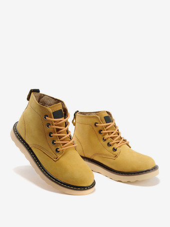 メンズ ワークブーツ 牛革 カジュアル コーヒーブラウン アンクル ショートブーツ