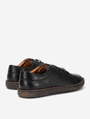 メンズスニーカー ファッション 牛革 ラウンドトゥ ダメージ加工 カジュアルシューズ