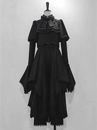 ブラック ゴシックロリータパンツ レースフリル ブラックロリータ ズボン