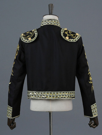 レッド ヴィンテージ セット ヴィンテージ 刺繍 フリンジ 長袖 ポリエステル パンツ 男性用 レトロ コスチューム