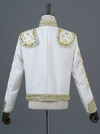 レッド ヴィンテージ セット ヴィンテージ 刺繍 フリンジ 長袖 ポリエステル パンツ 男性用 レトロ コスチューム