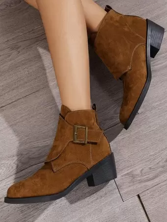 Light brown booties best sale