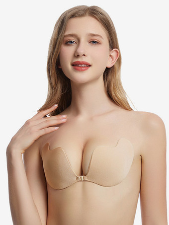 肌色女性用粘着ブラストラップレス粘着ブラプッシュアップニッパー