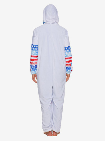 ハロウィン ハロウィンコスチューム ホワイト 大人用 ハート柄 ウエスタンジャンプスーツ ポリエステル ホリデーセット ホリデーコスチューム