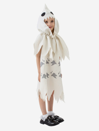 ハロウィン 子供用ハロウィンコスチューム ホワイトハロウィンセット 子供用ポリエステルフードドレス