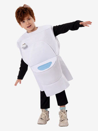 子供用ハロウィンコスチューム ホワイトハロウィンポリエステルトップ 子供用ウエストコート