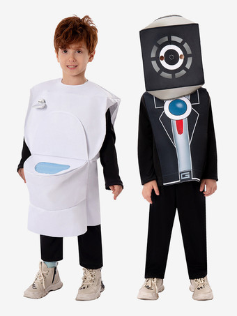 子供用ハロウィンコスチューム ホワイトハロウィンポリエステルトップ 子供用ウエストコート